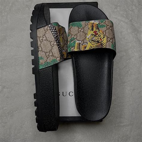 bengal tiger gucci slides|Gucci tiger.